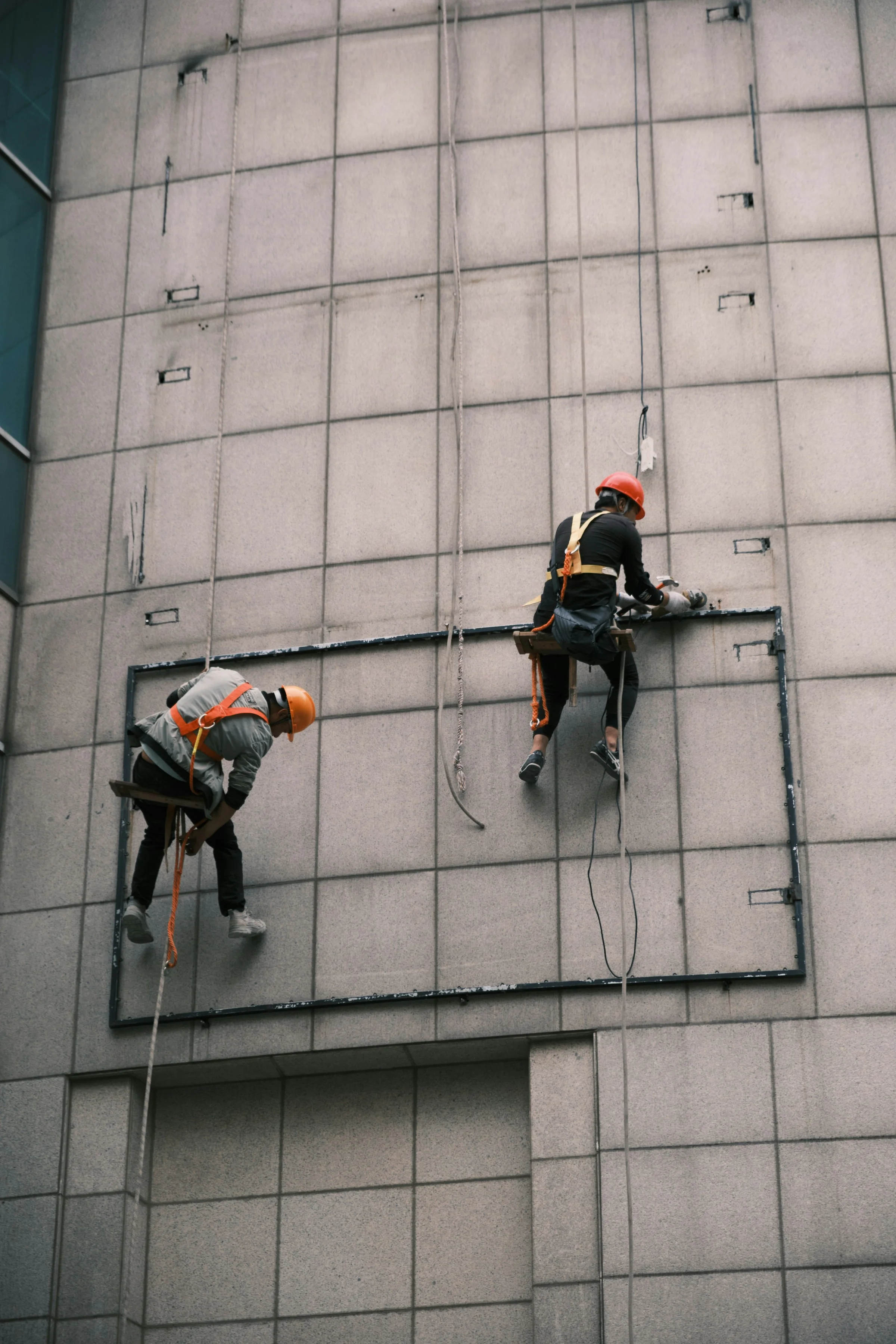 Teknikere anchor point rope access tungt arbejde